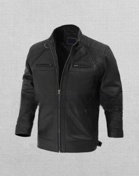 Durable Men's Brown Leather Jacket for Motorcycle Riders in American Style