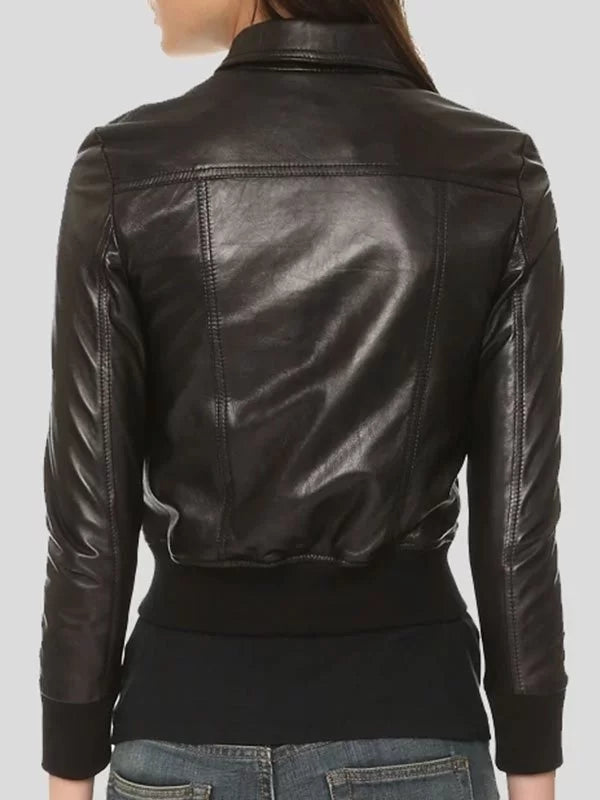 Sheepskin Bomber Leather Jacket in usa