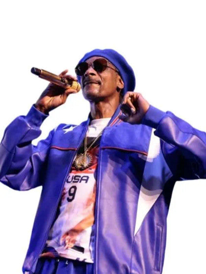 Paris Olympics 2024  Snoop Dogg Purple Jacket
