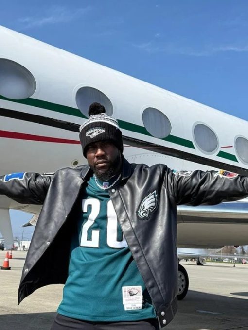 Shop Super Bowl LIX Kevin Hart Leather Jacket