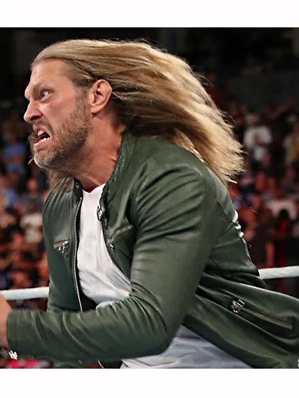 Edge entrance-style green jacket