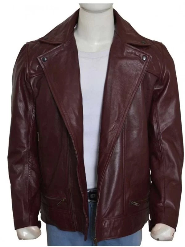 Brown leather jacket inspired by Edge