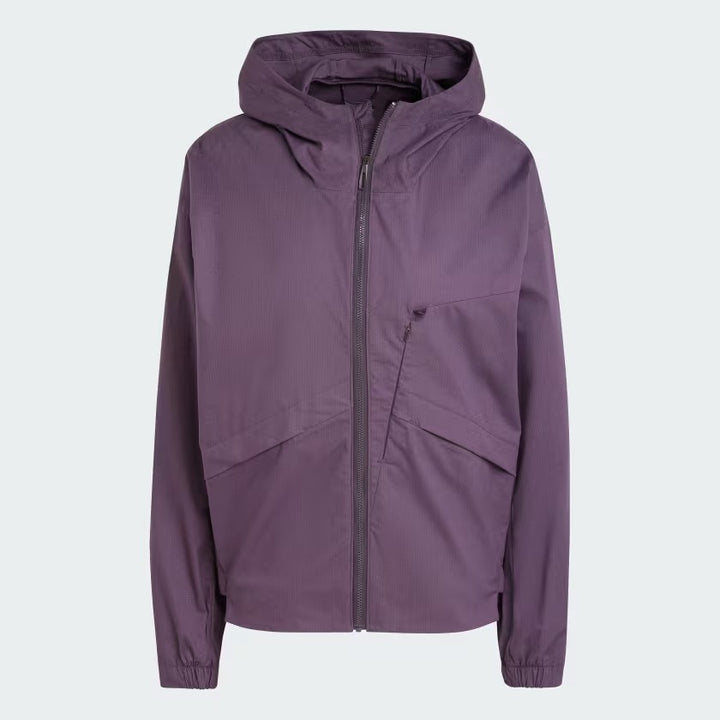 Women's purple windbreaker jacket in USA