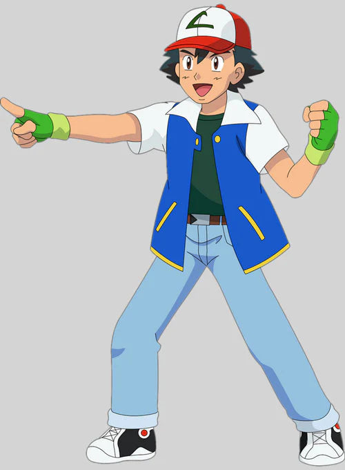 Shop Ash Ketchum Pokemon Leather Jacket