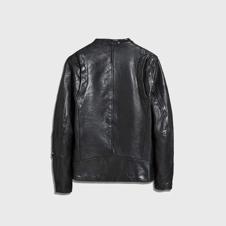 Stylish Men's Leather Jacket The Viper Edition in France style