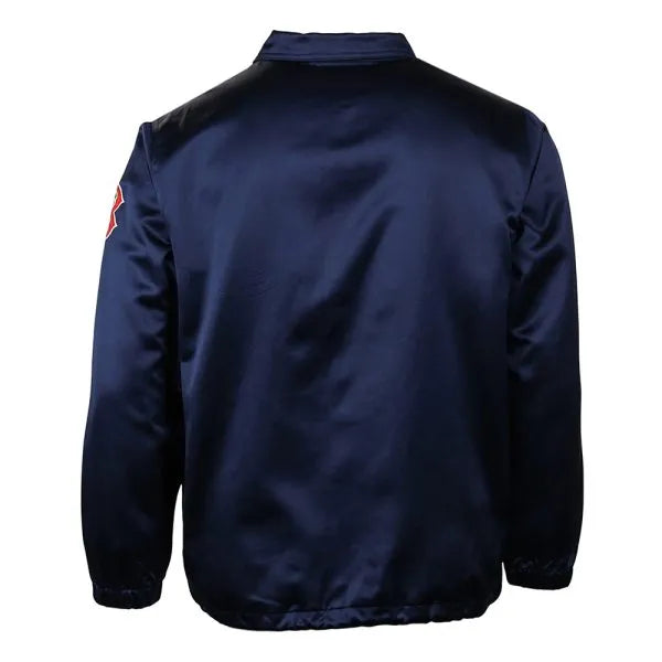 Navy Red Sox Satin Windbreaker

