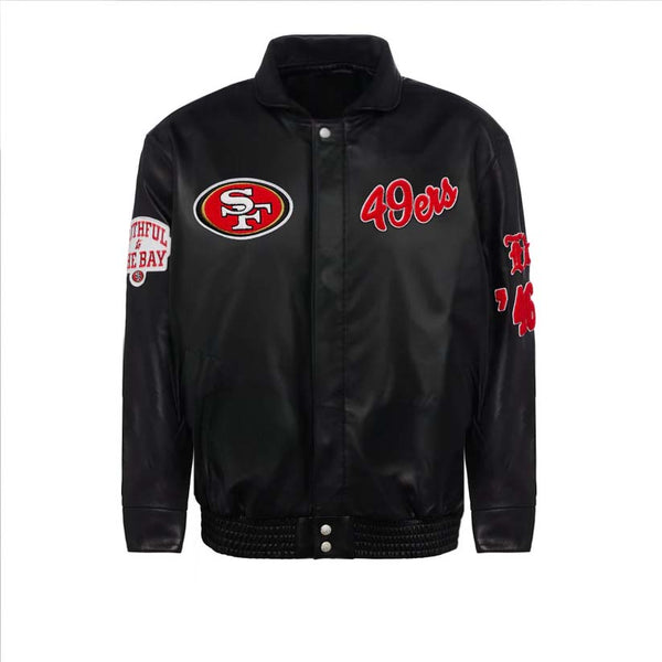 Shop SAN FRANCISCO 49ERS LEATHER JACKET