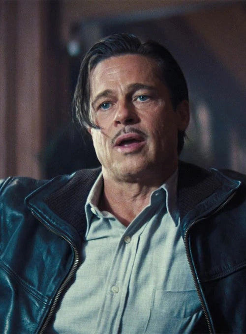 Trendy Brad Pitt leather jacket from Babylon movie in USA