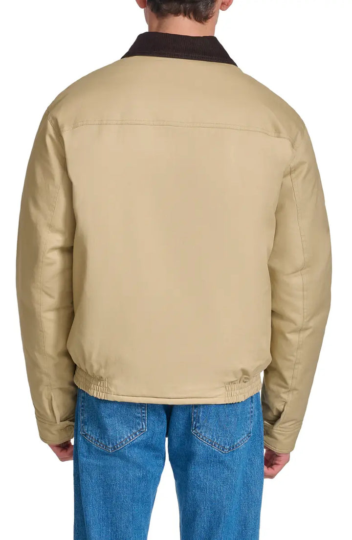 Insulated cotton bomber jacket with classic corduroy detail in USA