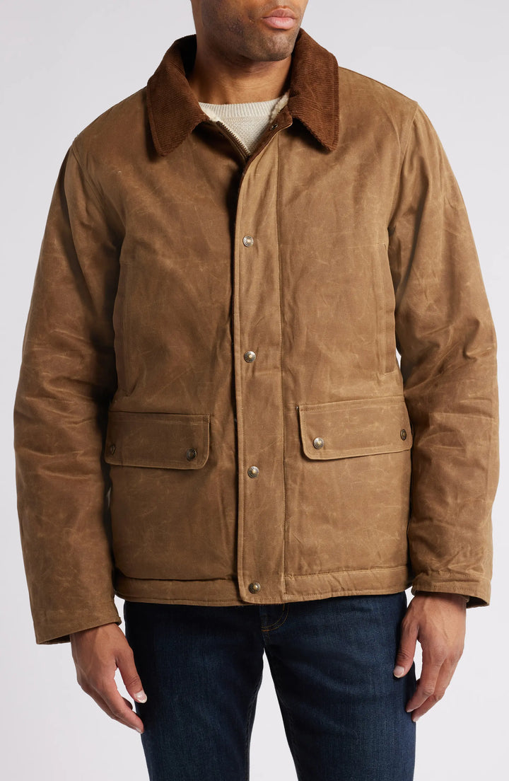 Men Brown Cotton Jacket USA Market