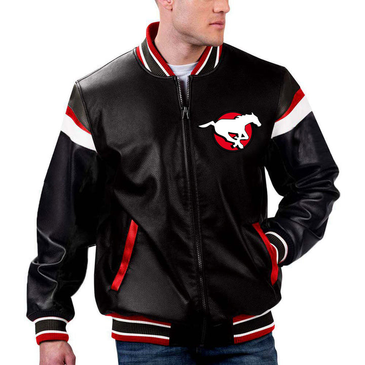 TJS CFL Calgary Stampeders Jacket in France style