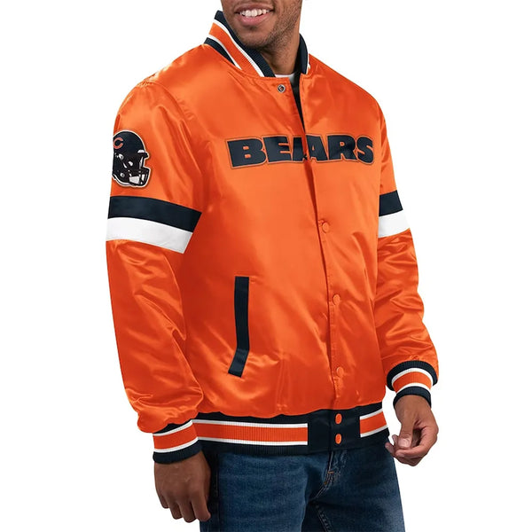 NFL Chicago Bears Satin Jacket Men and Women