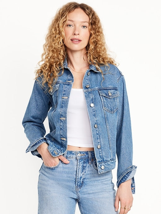 Timeless classic jean jacket for everyday wear in USA