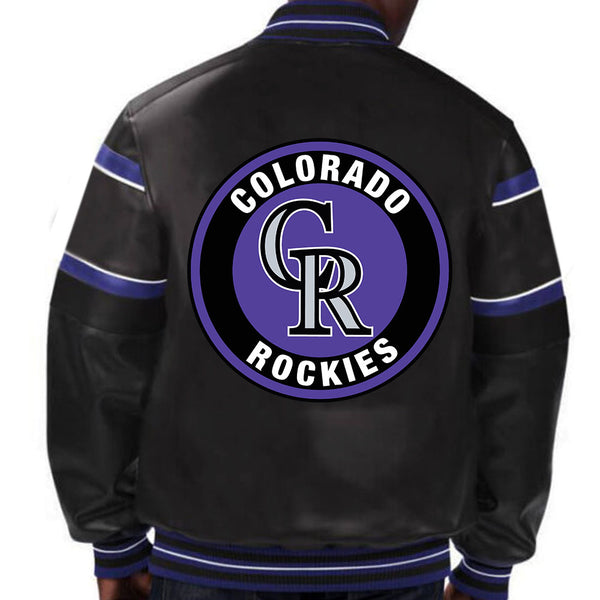 MLB Colorado Rockies Leather Jacket