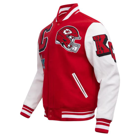 NFL Kansas City Chiefs varsity jacket for men in wool