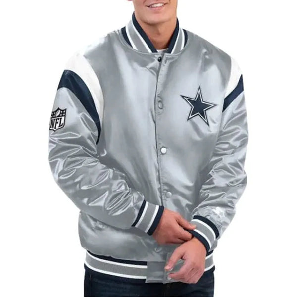 NFL Dallas Cowboys Satin Jacket Men and Women