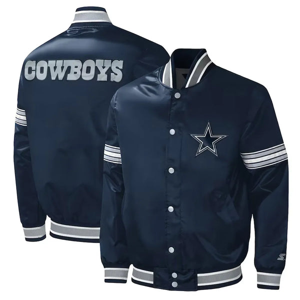 NFL Dallas Cowboys Satin Jacket Men and Women