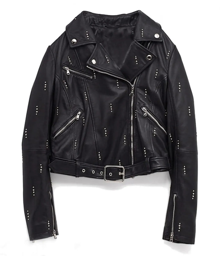 Dua Lipa biker jacket in France style