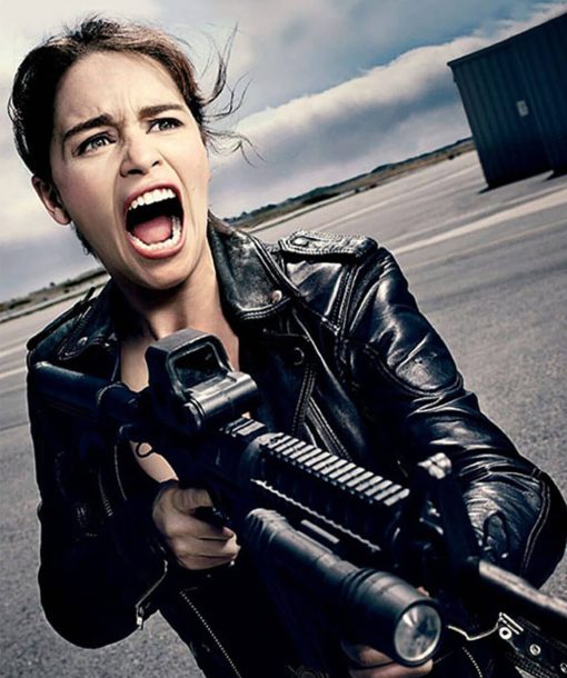 Sarah Connor Terminator Genesis Leather Jacket