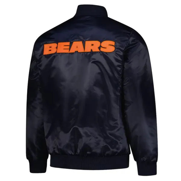 Embroidered Bears logo varsity jacket back

