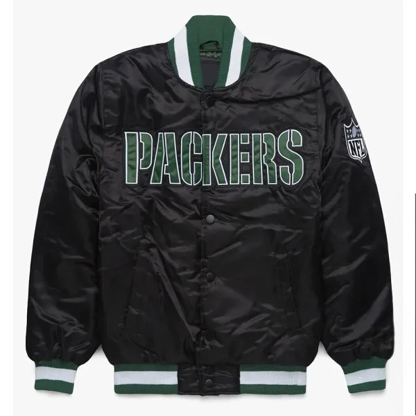 Shop Blackout Green Bay Packers Jacket