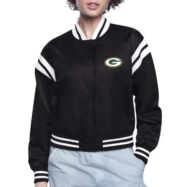 Shop Green Bay Packers Varsity Satin Jacket