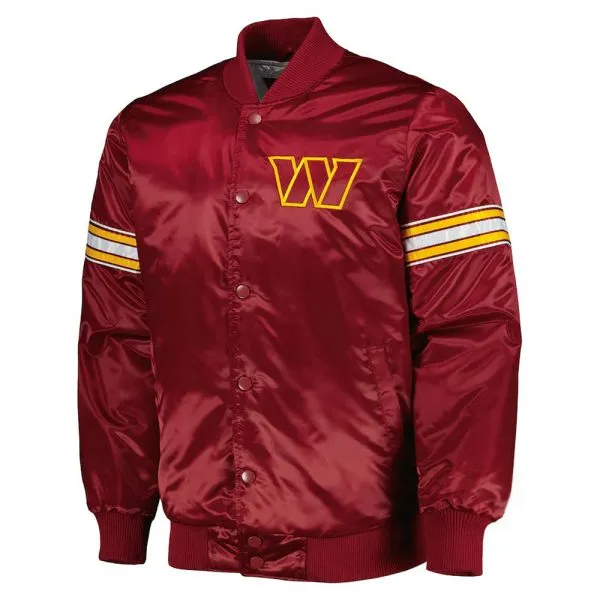 Shop The Pick and Roll Washington Commanders Satin Jacket