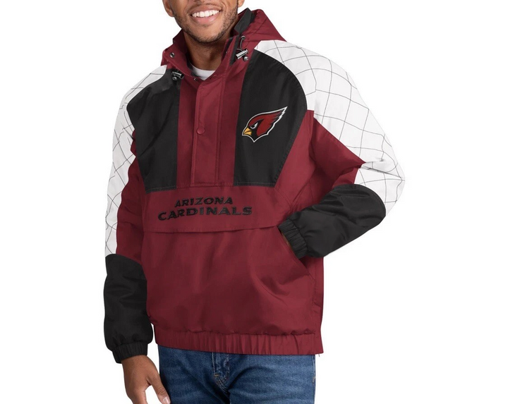 Arizona Cardinal Removable Hood Football Jacket