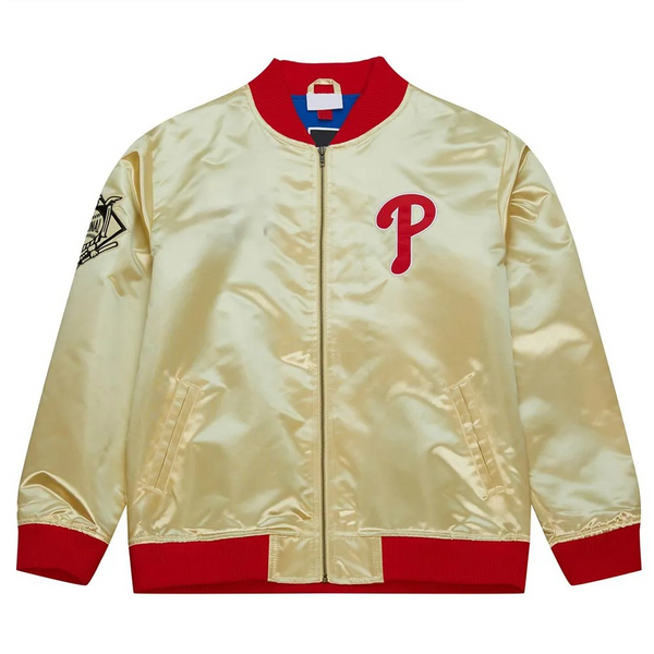 Shop Philadelphia Phillies Team OG 2.0 Gold Satin Jacket