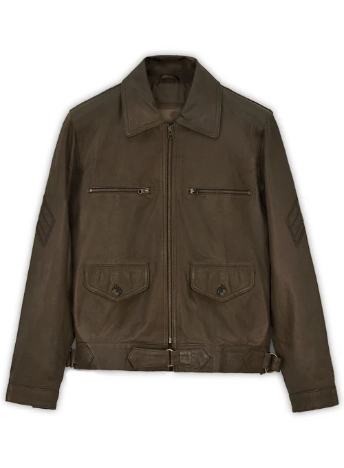 High-quality men’s biker-style leather jacket

