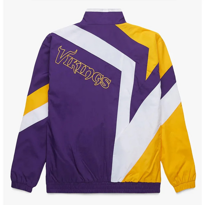 purple and yellow vikings windbreaker

