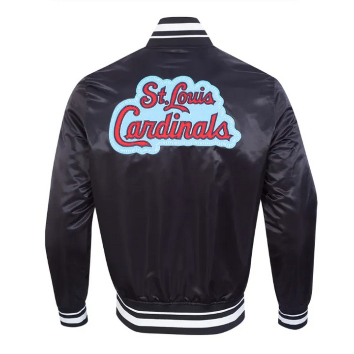 black satin baseball jacket with diy patchwork

