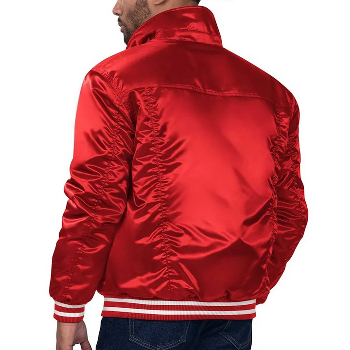 Unisex satin trucker jacket Cardinals logo

