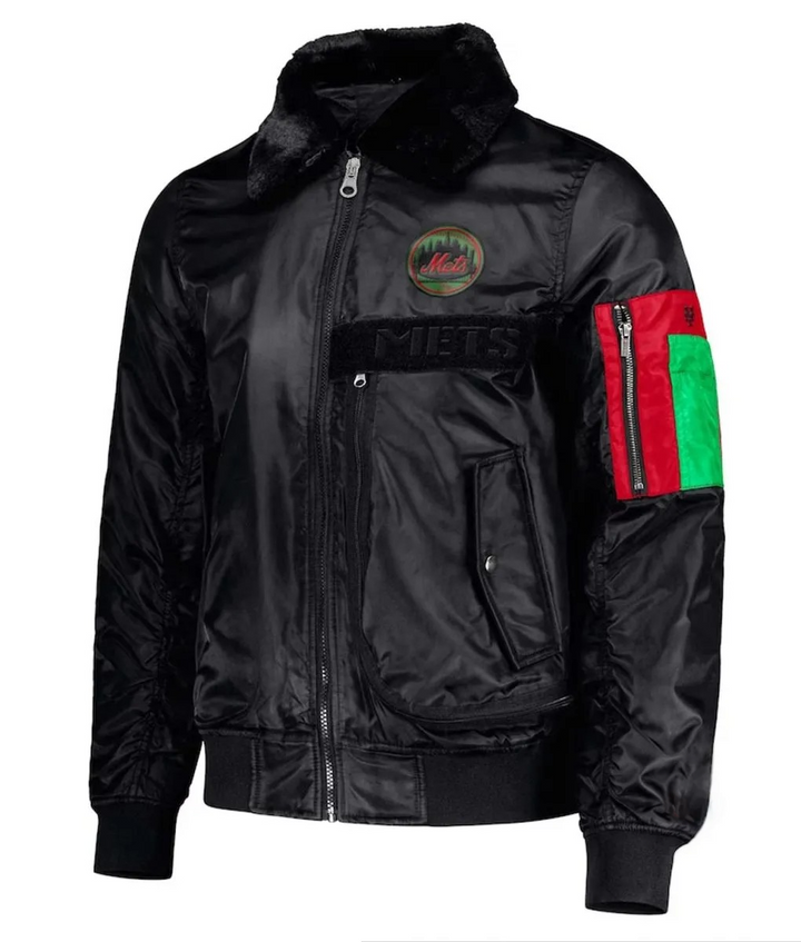 Mets Black History Month satin jacket

