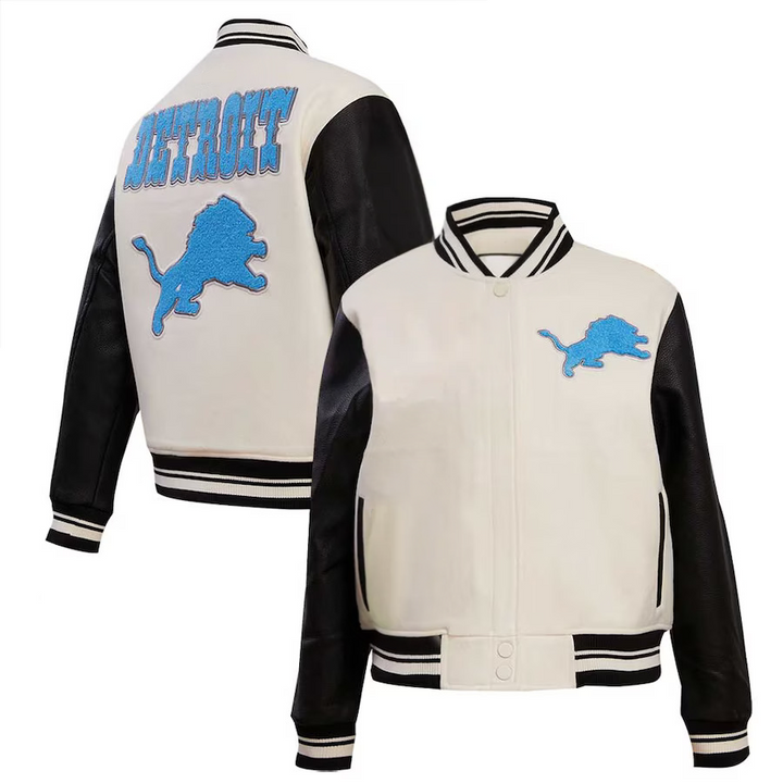 Detroit Lions retro varsity jacket

