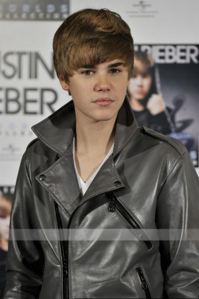 High-quality grey leather jacket for fashion-forward men