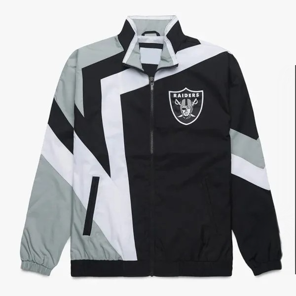 Las Vegas Raiders windbreaker black and gray in USA