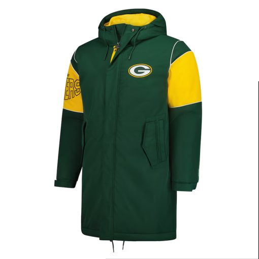 Unisex Packers jacket with yellow accents and team logo in American Style