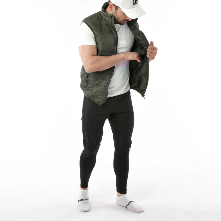 Athletic puffer vest for men and women in USA