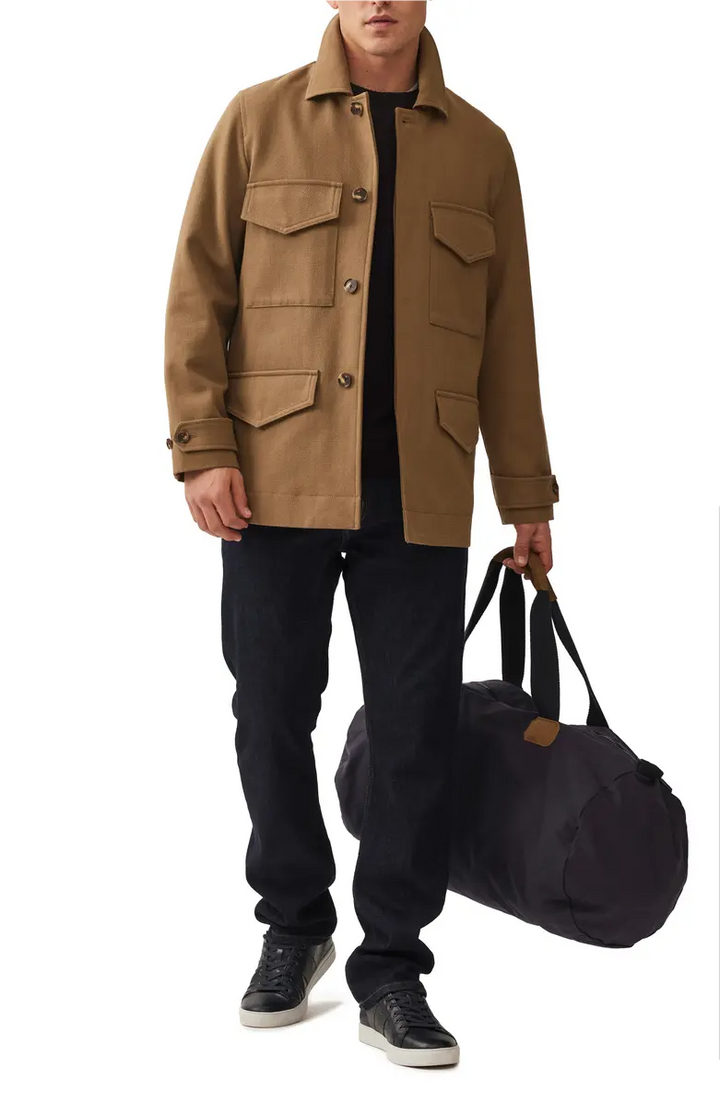 Stylish cotton jacket designed for urban wear in USA