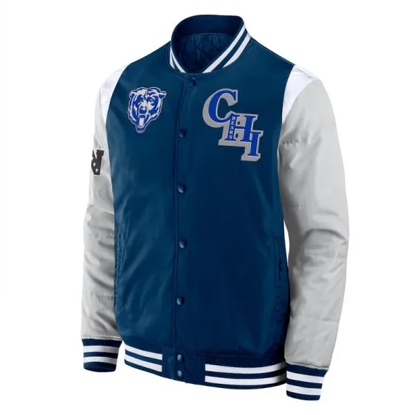 Elements Elite Chicago Bears jacket with logo patches


