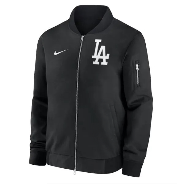 Embroidered team patch detail on chest

