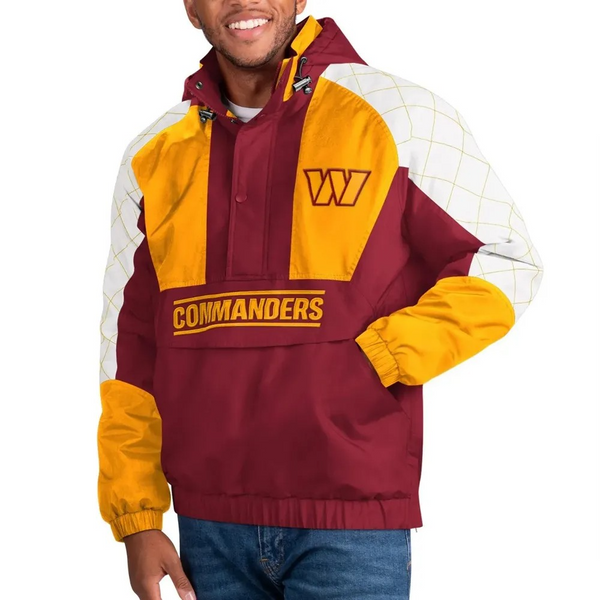 Shop Washington Commanders Body Check Pullover Hooded Jacket