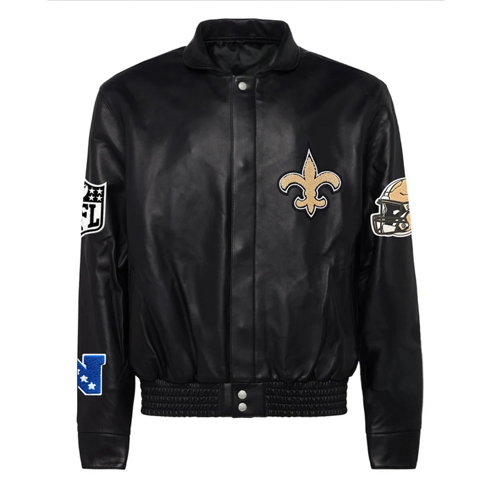 NEW ORLEANS SAINTS FULL LEATHER JACKET