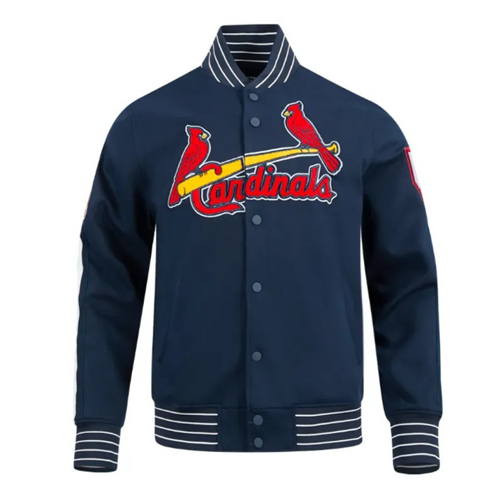 St. Louis Cardinals Game Day navy varsity jacket in USA