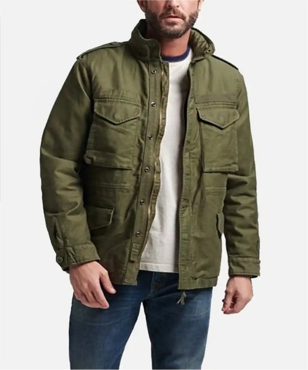 M65 Military Field Jacket Green Cotton for Men