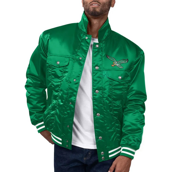 NFL Philadelphia Eagles Silver Tab Trucker Jacket