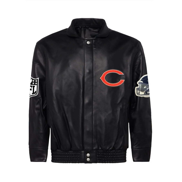 Shop Chicago Bears Full Leather Jacket