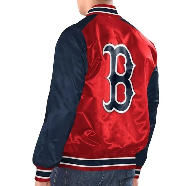 Red Sox Satin Varsity Jacket in American Style