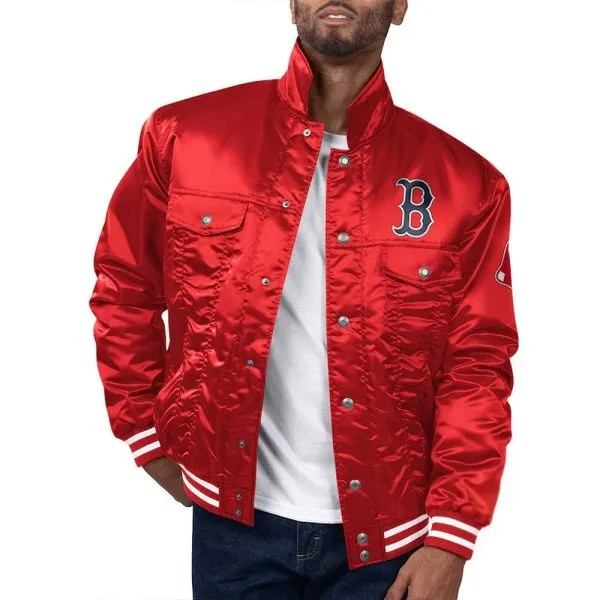 Red Boston Red Sox Trucker Jacket in USA